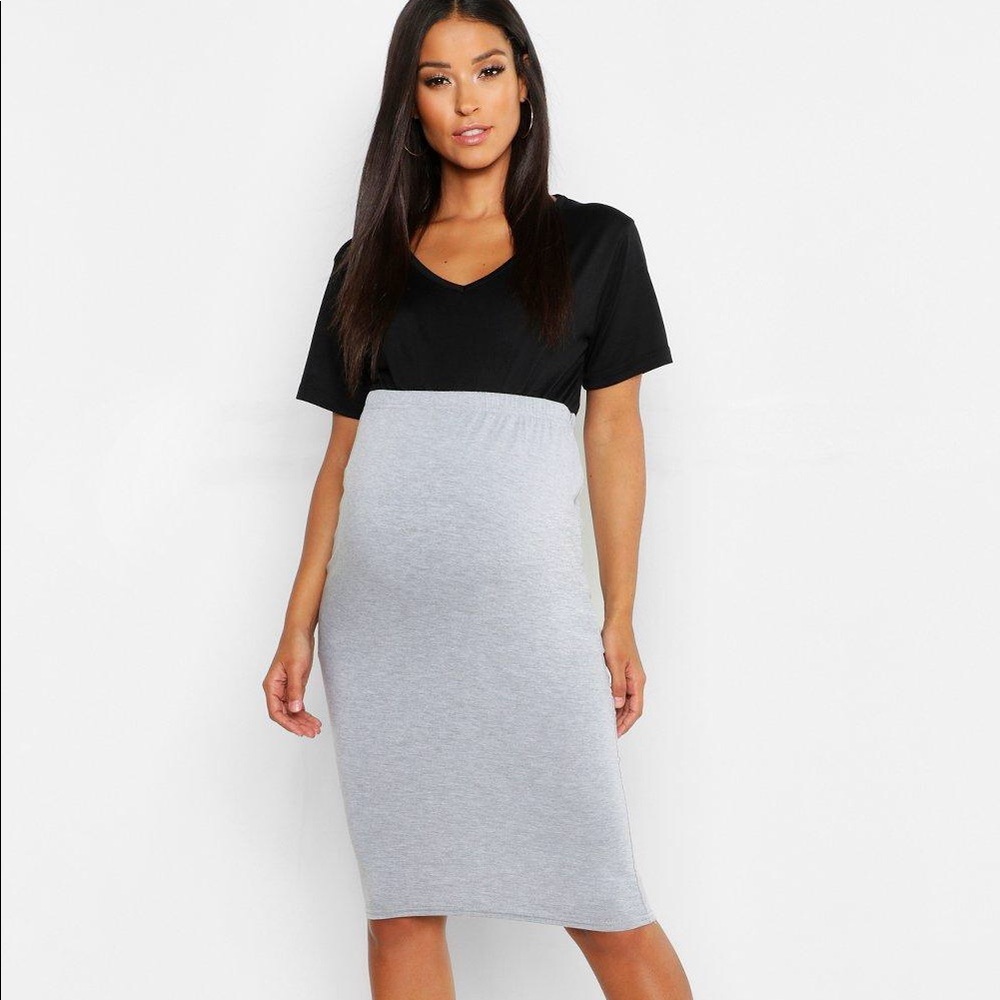 Maternity Over The Bump Midi Skirt